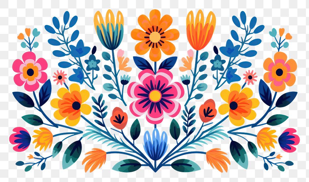 PNG Flowers graphics pattern art. AI generated Image by rawpixel.