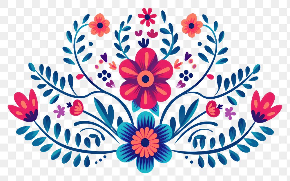 PNG Flower graphics pattern art. AI generated Image by rawpixel.