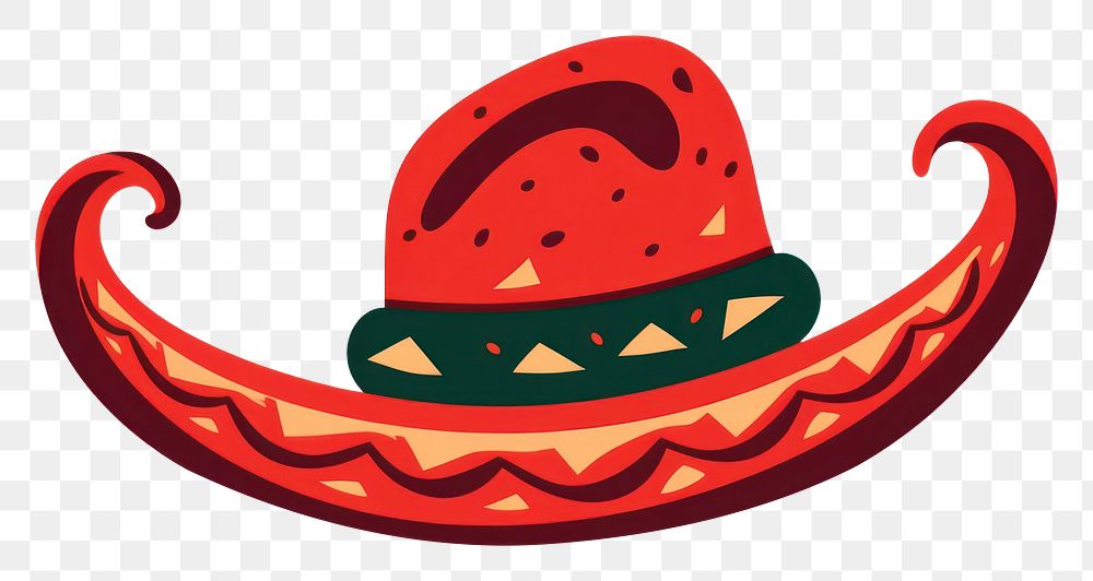 PNG Sombrero watermelon clothing cartoon. AI generated Image by rawpixel.