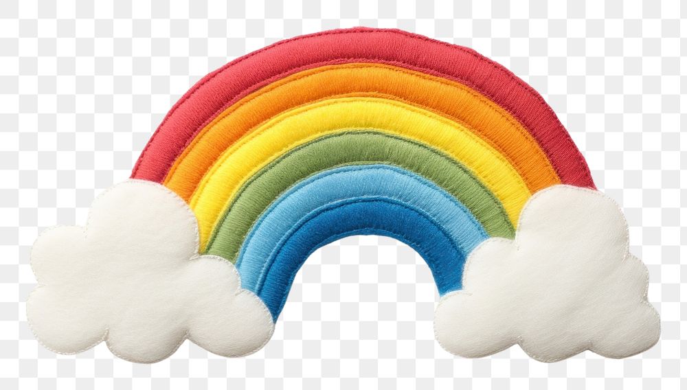 PNG Rainbow cloud toy accessories. AI generated Image by rawpixel.