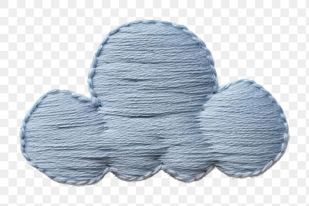 PNG Embroidery pattern cloud creativity. AI generated Image by rawpixel.