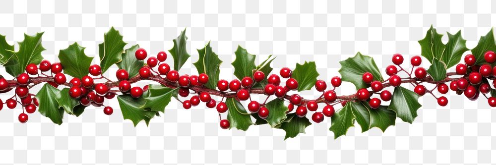 PNG holly branch, transparent background