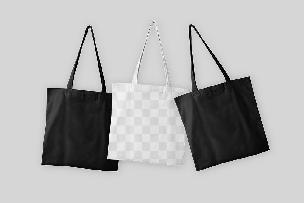 Tote bag png, transparent mockup