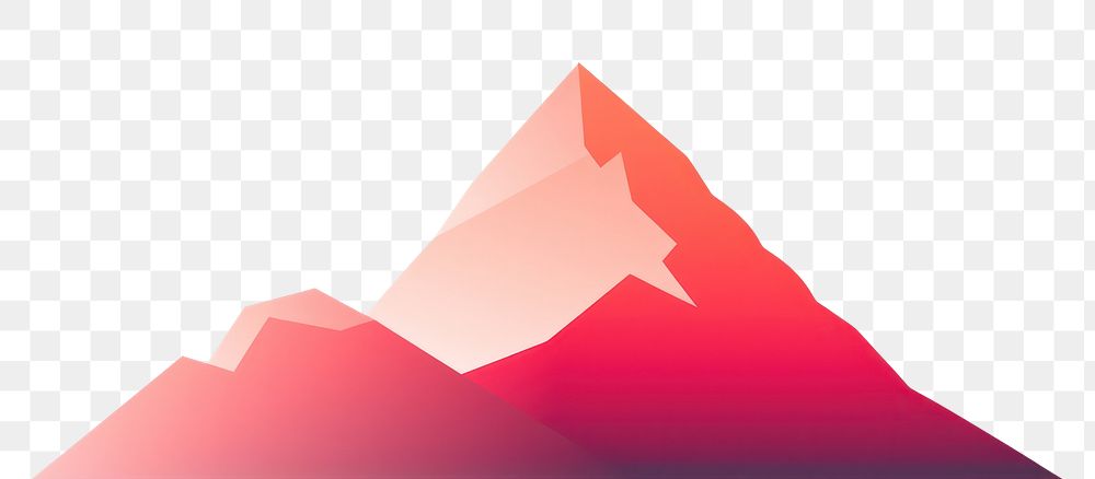 PNG  White background silhouette landscape mountain. AI generated Image by rawpixel.