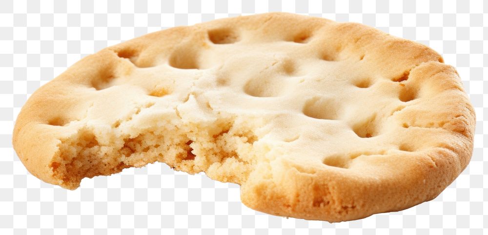 PNG  Biscuit bread food white background. AI generated Image by rawpixel.