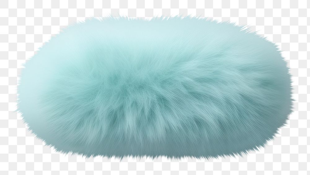 PNG Capsule shape fur white background turquoise. AI generated Image by rawpixel.