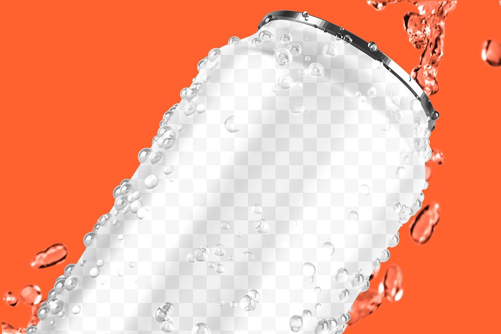 Soda can png transparent mockup