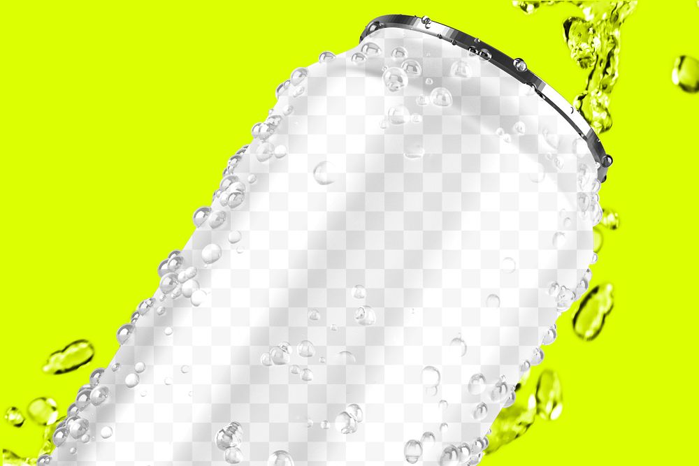 Soda can png transparent mockup