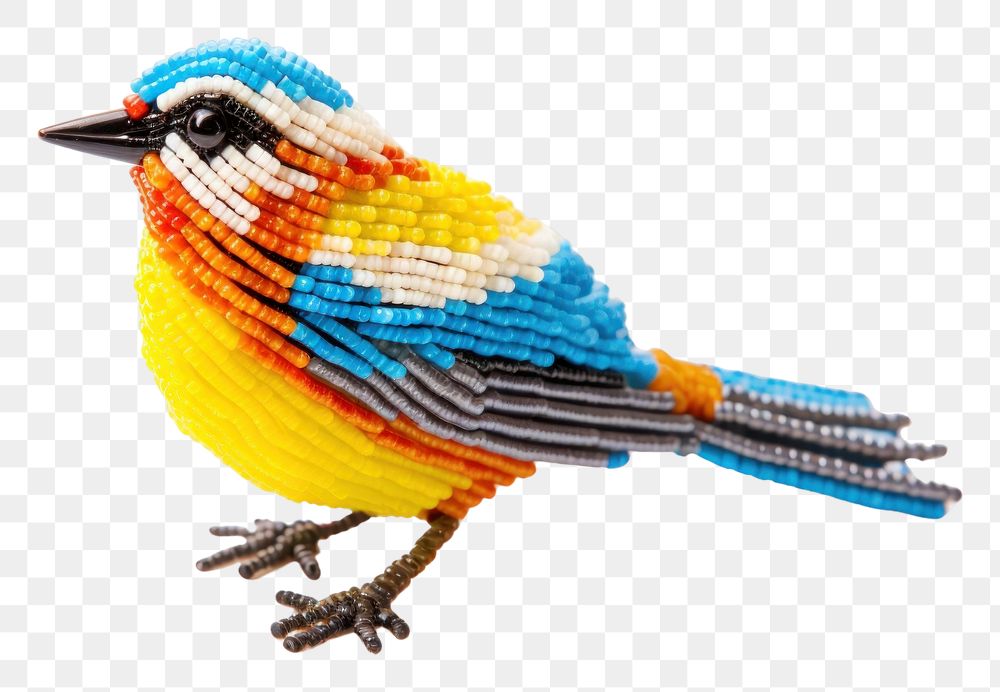 PNG  Bird art animal bead. AI generated Image by rawpixel.