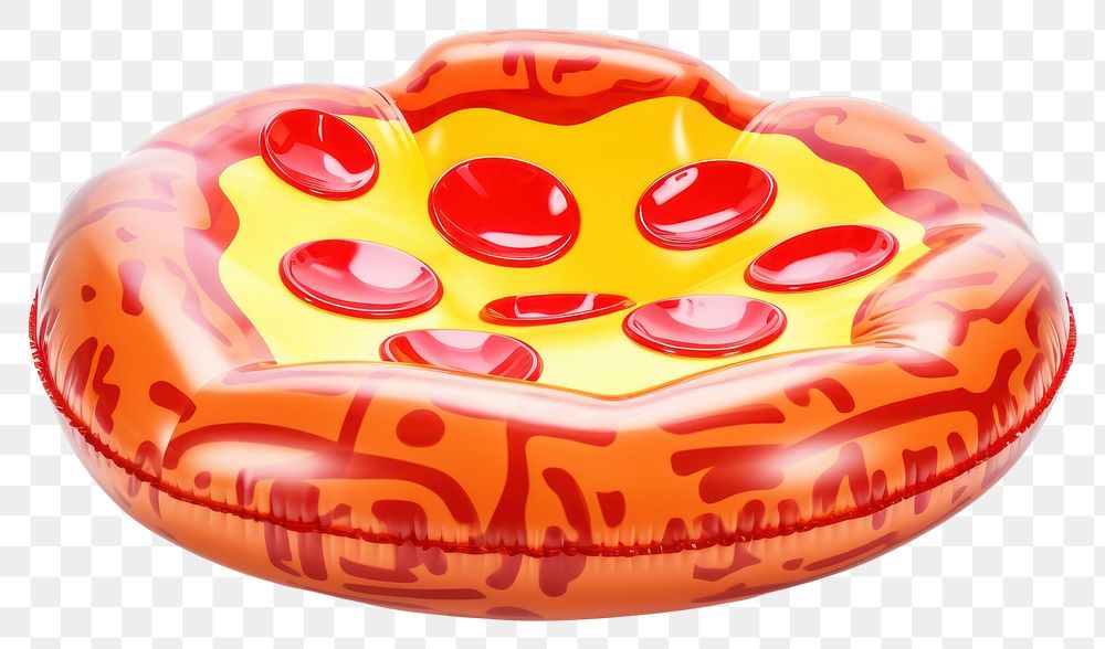 PNG Pizza inflatable ball white background. AI generated Image by rawpixel.
