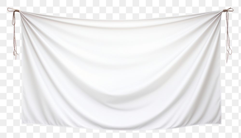 PNG  White vinnyl banner curtain white background clothesline. AI generated Image by rawpixel.