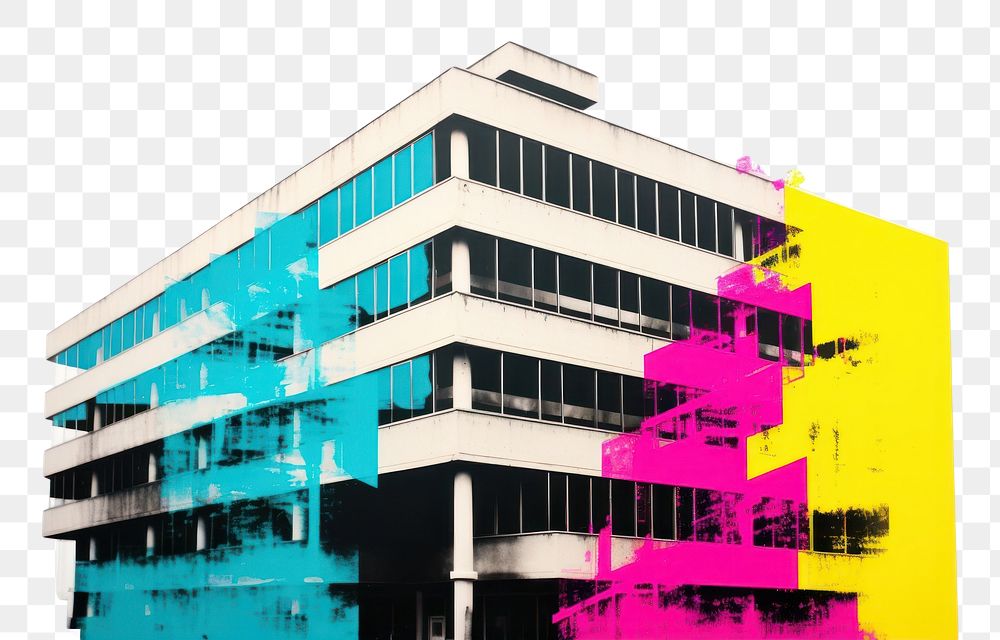 PNG Building architecture city art. AI generated Image by rawpixel.