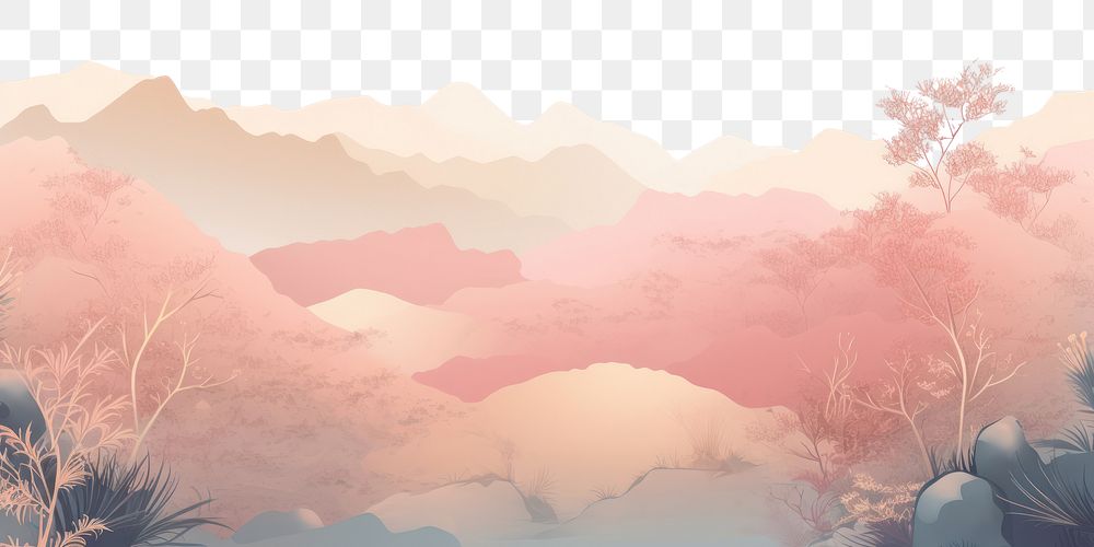 PNG Chinese forest backgrounds landscape outdoors. AI generated Image by rawpixel.