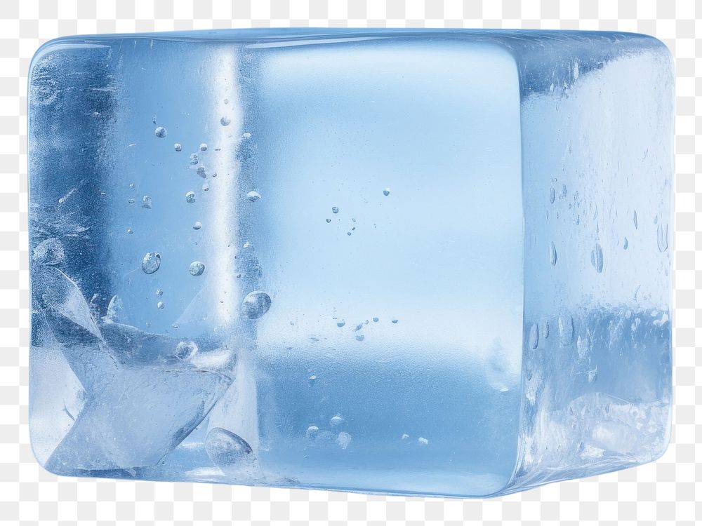 PNG Ice glass blue blue background. AI generated Image by rawpixel.