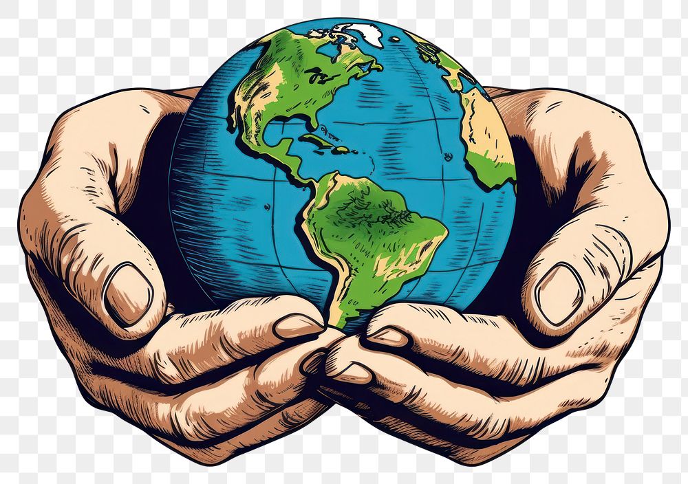 PNG Hands holding planet earth globe space hand. AI generated Image by rawpixel.