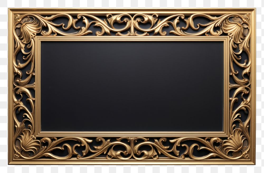 PNG Gold chrome border frame architecture backgrounds. AI generated Image by rawpixel.