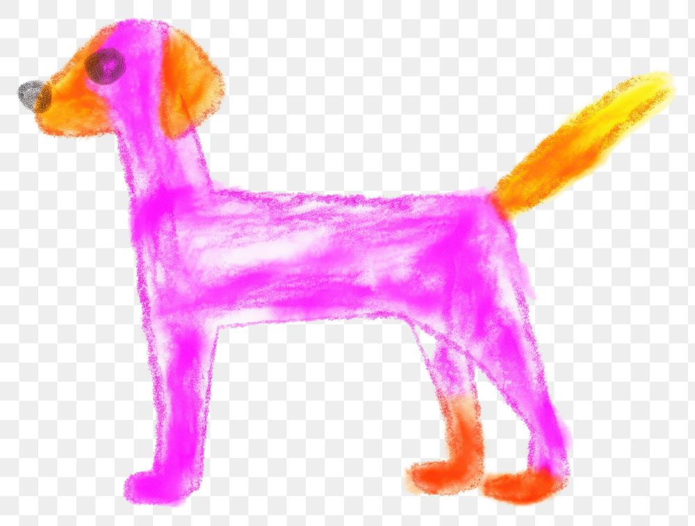 PNG  Dog drawing animal mammal. AI generated Image by rawpixel.