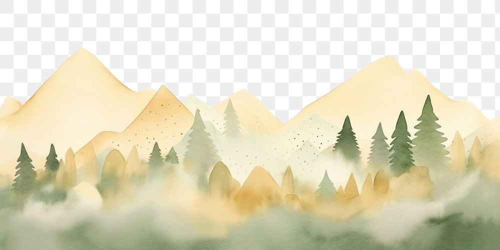 PNG  Forest landscape backgrounds panoramic. AI generated Image by rawpixel.