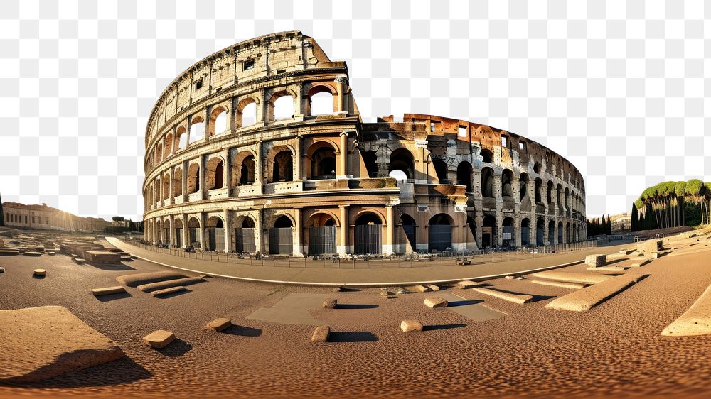 PNG Colosseum outdoors landmark photo. AI generated Image by rawpixel.