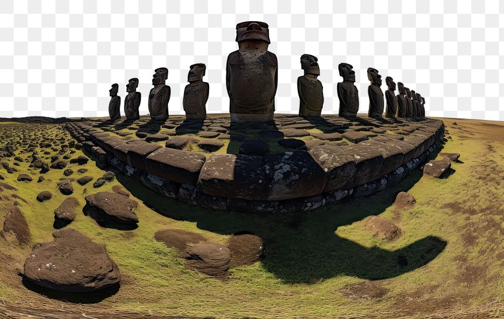 PNG Easter Island outdoors landmark nature. AI generated Image by rawpixel.