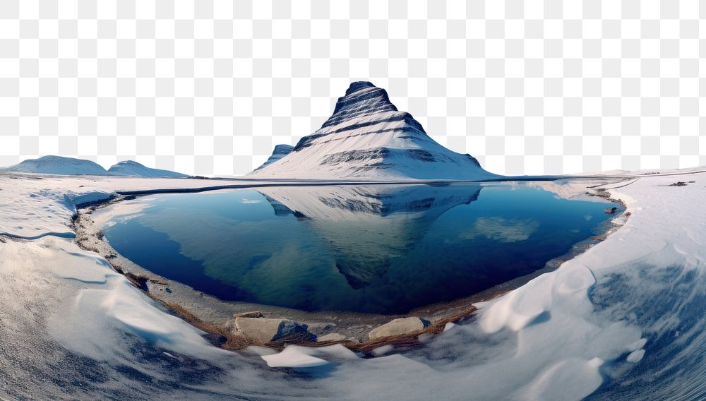 PNG Kirkjufell Mountain landscape mountain outdoors. AI generated Image by rawpixel.