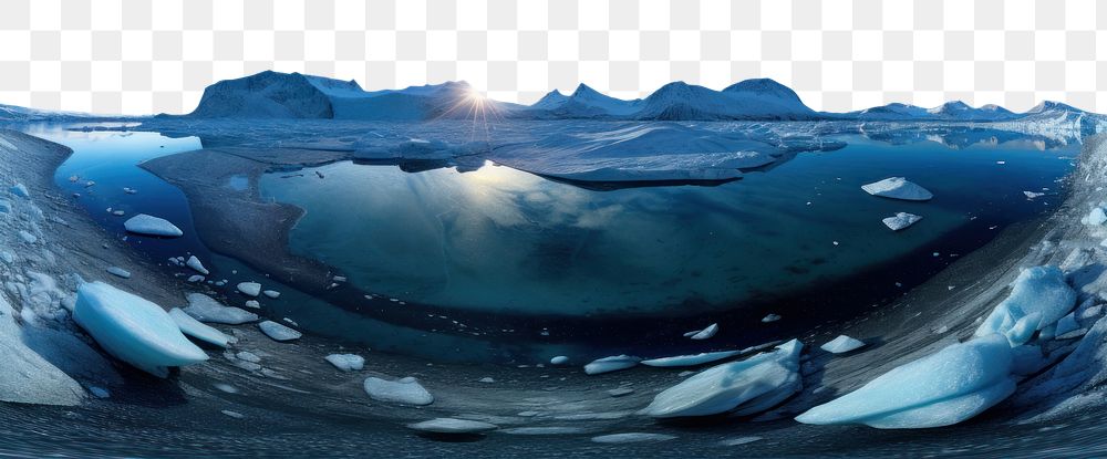 PNG Thwaites Glacier glacier landscape panoramic. AI generated Image by rawpixel.