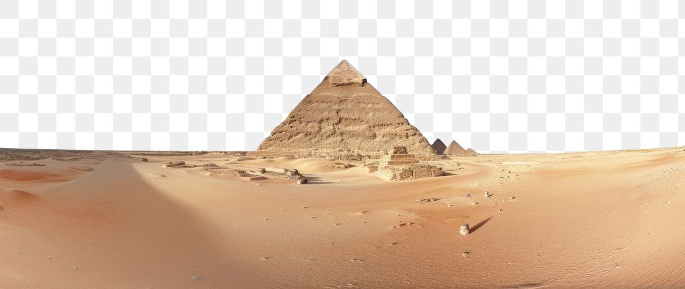 PNG The Great Pyramid of Giza pyramid architecture outdoors. AI generated Image by rawpixel.