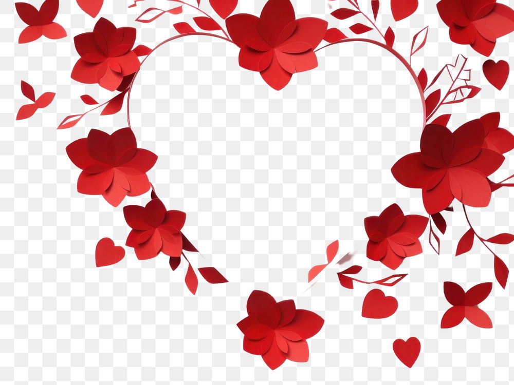 PNG Valentine day paper cut style Image celebration decoration pattern. AI generated Image by rawpixel.