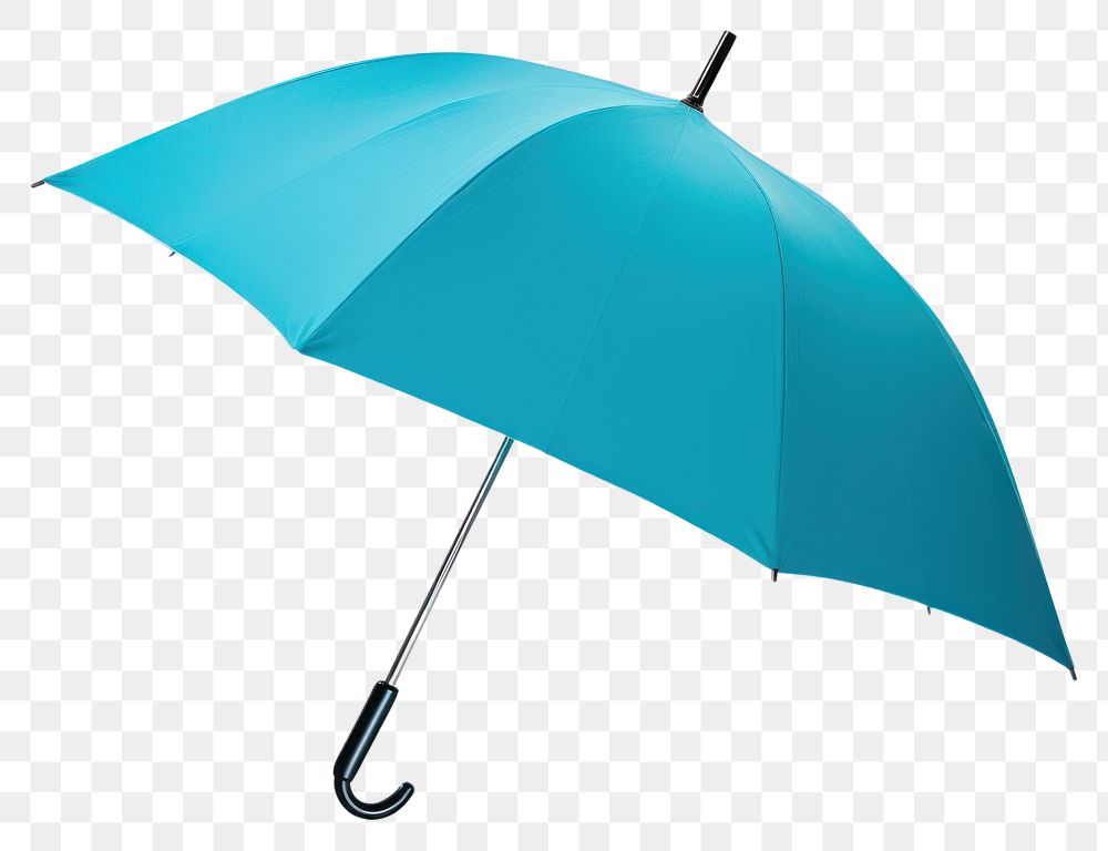 PNG  Cyan umbrella white background transportation protection. AI generated Image by rawpixel.