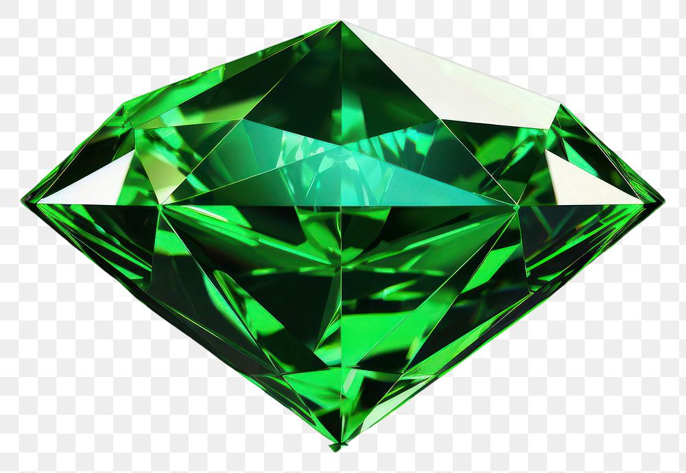 PNG Green dimond gemstone jewelry diamond. AI generated Image by rawpixel.