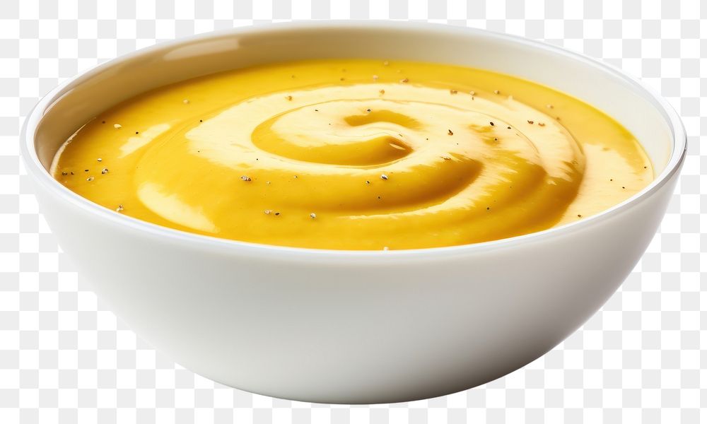 PNG  Mustard sauce bowl food dish. AI generated Image by rawpixel.
