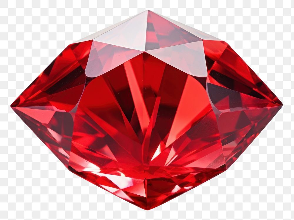 PNG Red dimond gemstone jewelry diamond. AI generated Image by rawpixel.