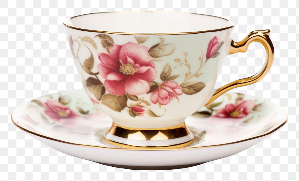 PNG Tea cup saucer mug refreshment. AI generated Image by rawpixel.