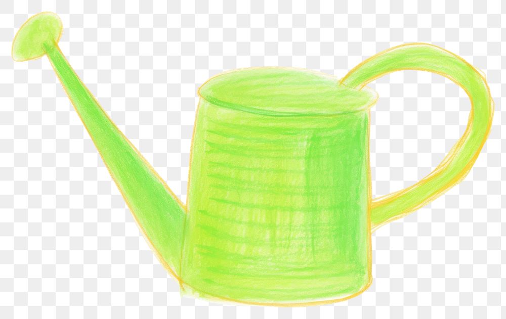 PNG  Watering can drawing white background refreshment. AI generated Image by rawpixel.
