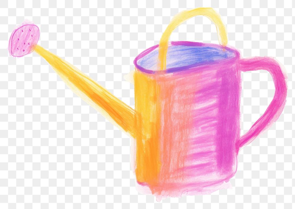 PNG Watering can drawing white background paintbrush. 