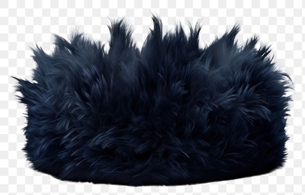 PNG Crown fur blue white background. AI generated Image by rawpixel.
