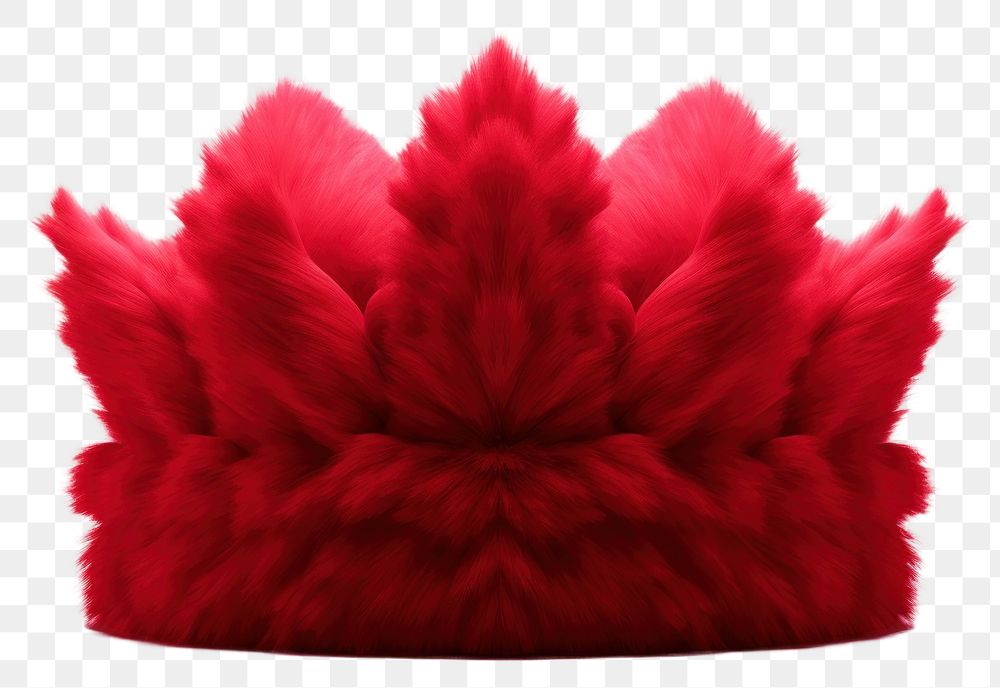 PNG Crown fur crown red. AI generated Image by rawpixel.