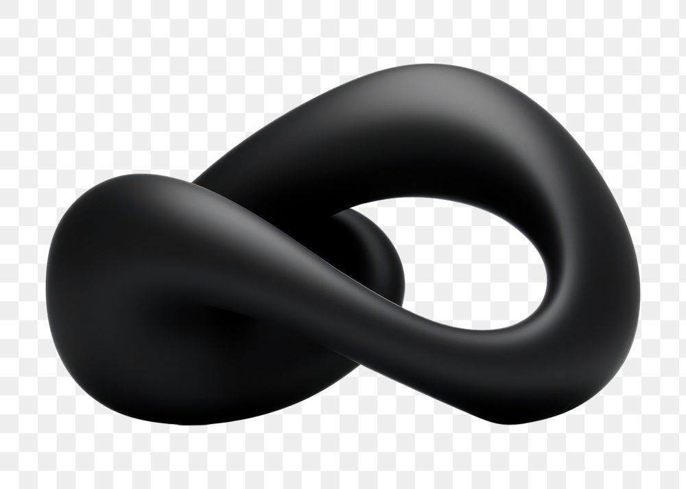 PNG  Abstract form black simplicity sculpture. AI generated Image by rawpixel.