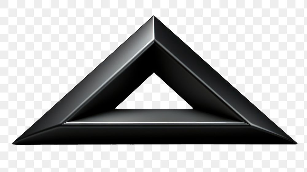 PNG  Arrow black white background triangle. AI generated Image by rawpixel.