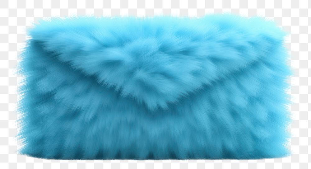 PNG Mail icon blue fur white background. AI generated Image by rawpixel.
