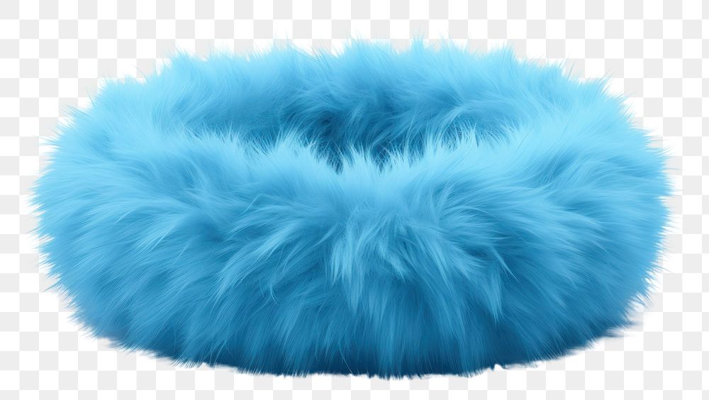 PNG Ring fur mammal blue. AI generated Image by rawpixel.