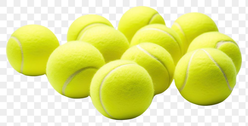 PNG Tennis balls sports food white background. AI generated Image by rawpixel.