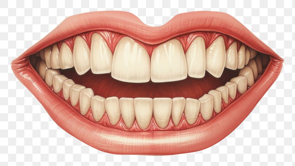 PNG Mouth drawing teeth dentistry. AI generated Image by rawpixel.