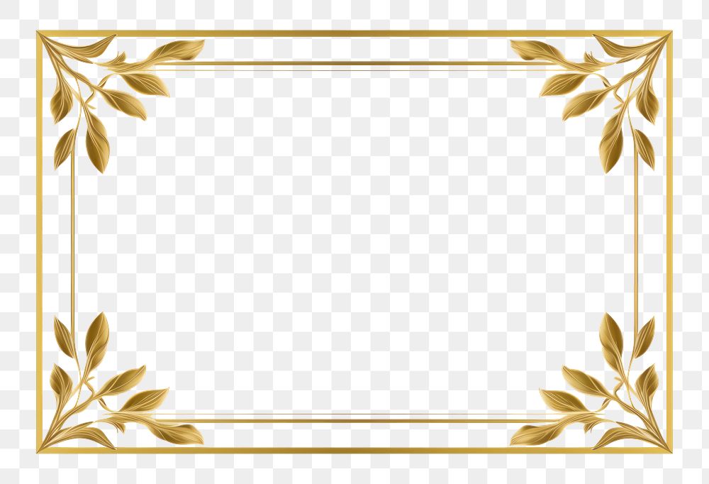 PNG Gold leaf backgrounds rectangle elegance. AI generated Image by rawpixel.