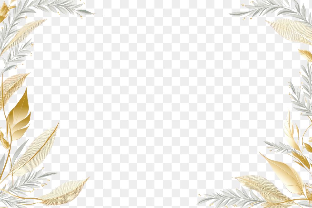 PNG Gold leaf pattern backgrounds decoration. AI generated Image by rawpixel.