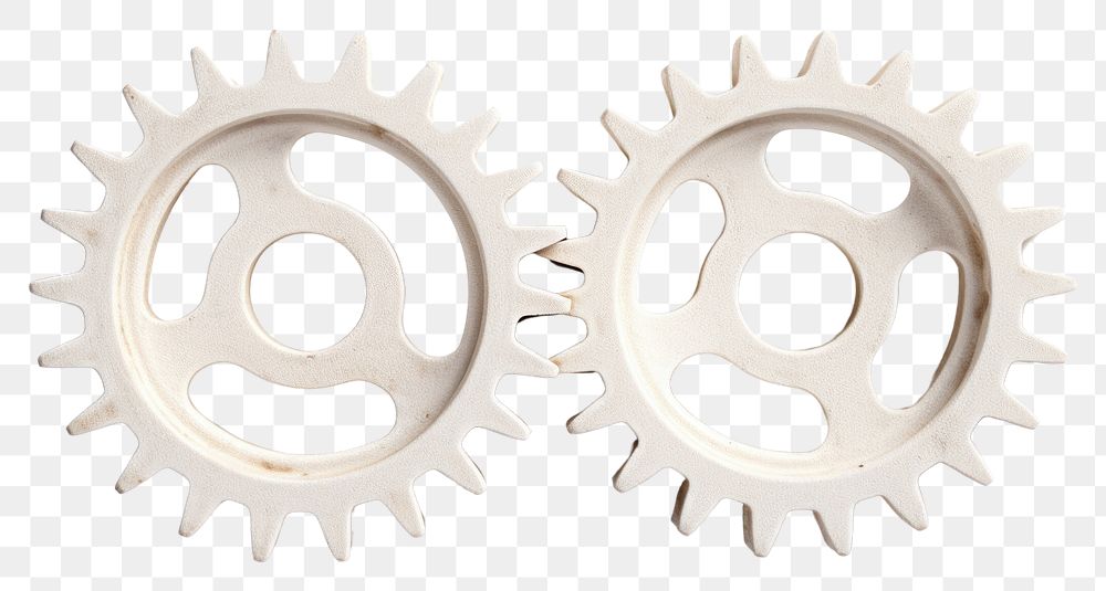 PNG  Two Gear wheels gear clockworks equipment. AI generated Image by rawpixel.