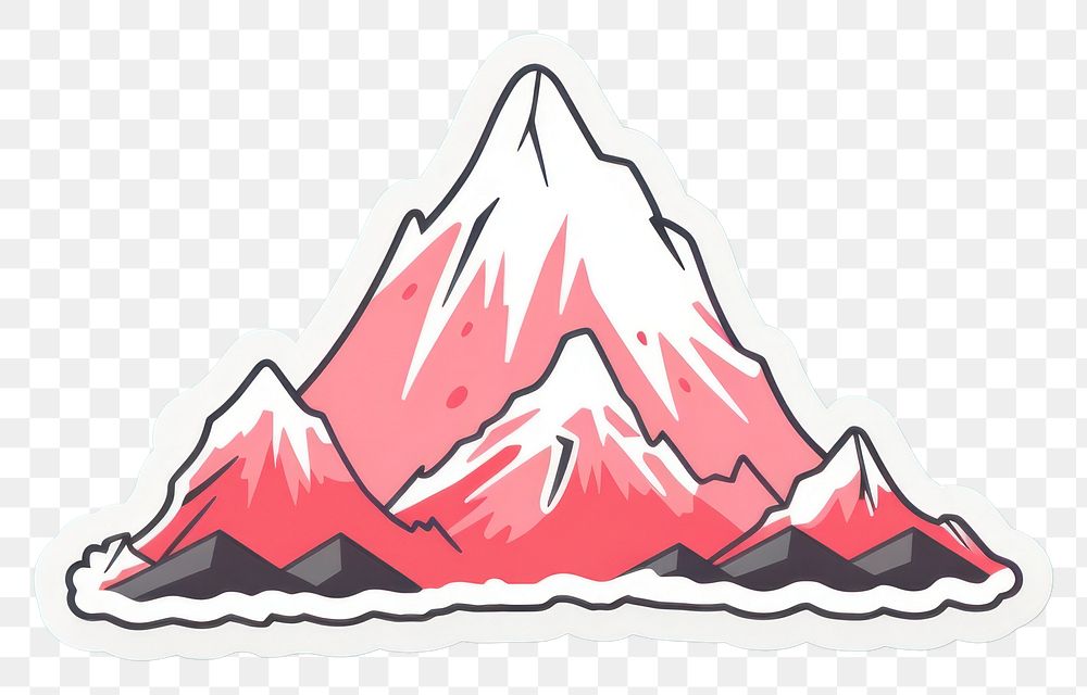 PNG Mountain peak mountain mountain peak triangle. AI generated Image by rawpixel.