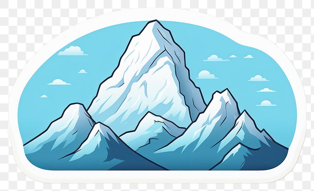 PNG Mountain peak mountain iceberg glacier. AI generated Image by rawpixel.