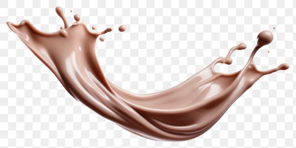 PNG Chocolate milk splash splashing abstract beverage. AI generated Image by rawpixel.