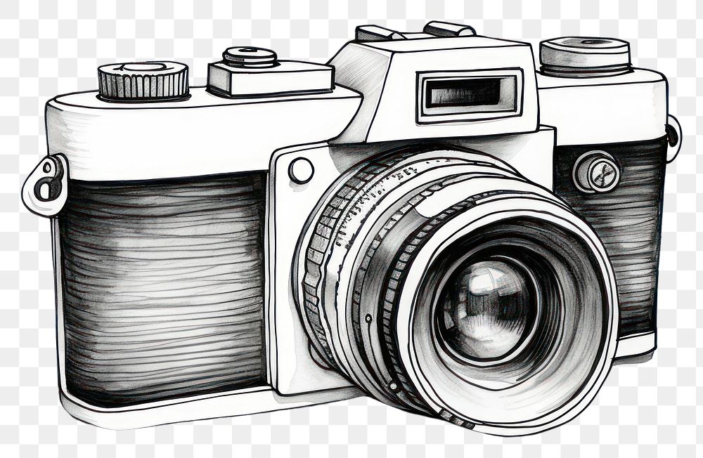 PNG Camera drawing camera sketch. 